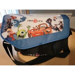 Disney Infinity Play Zone Shoulder Strap Carrying Case Messenger Bag Blue/Black